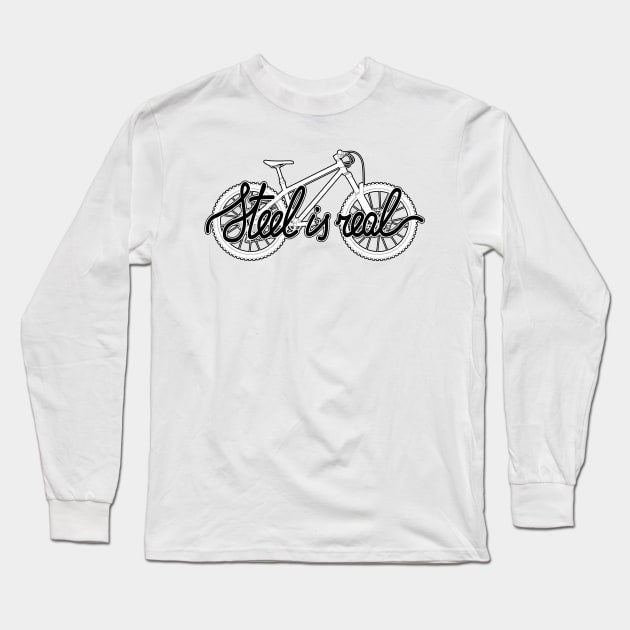 Steel is Real Hardtail Long Sleeve T-Shirt by HenrisKas